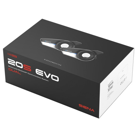 Sena 20S Evo HD-11D Bluetooth Communication System - Dual Pack