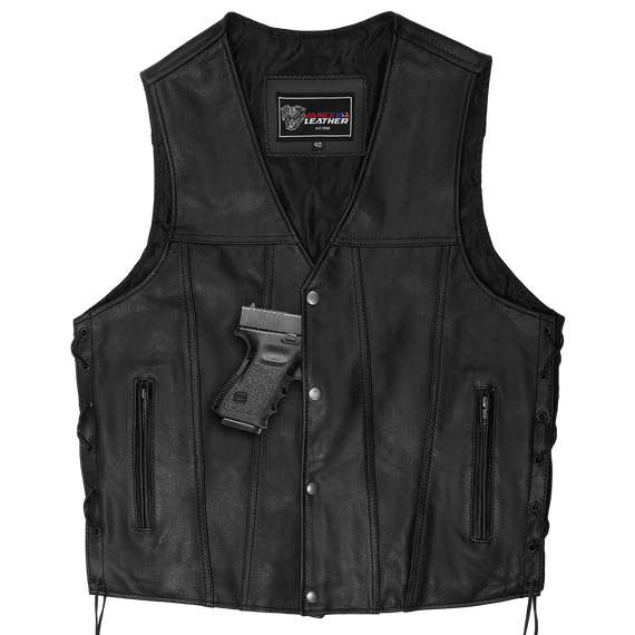 Vance-Leather-VL940-Gambler-Style-Premium-Cowhide-Leather-Vest-detail