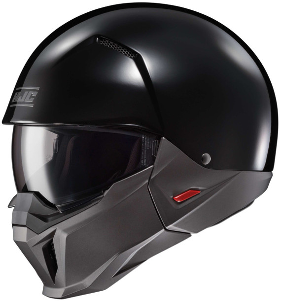HJC-i20-Solid-Open-Face-Motorcycle-Helmet-Black-Main