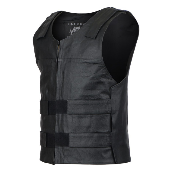 Vance-VL927-Mens-Bulletproof-Style Biker-Leather-Motorcycle-Vest-main