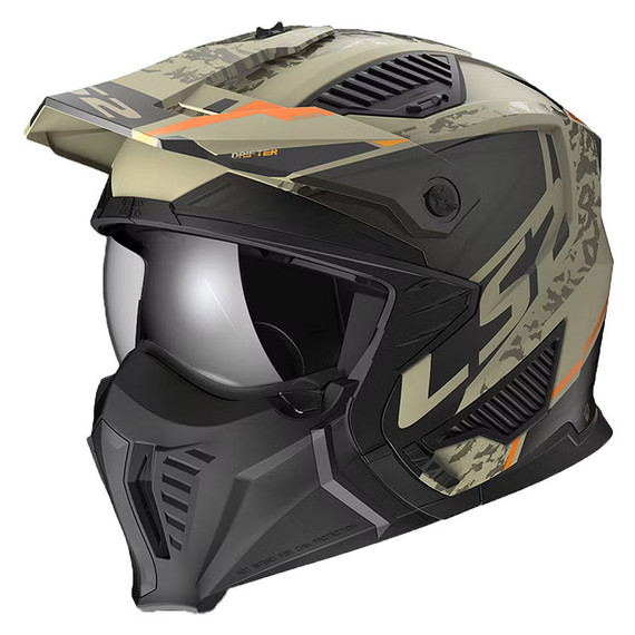 LS2-Drifter-Devor-Matte-Sand-Open-Face-Motorcycle-Helmet-With-Sunshield-main