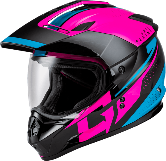 Gmax-GM-11-Decima-Black-Pink-Full-Face-Motorcycle-Helmet-main