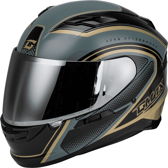 Gmax-FF-98-Aftershock-Grey-Mettallic Gold-Full-Face-Motorcycle-Helmet-main