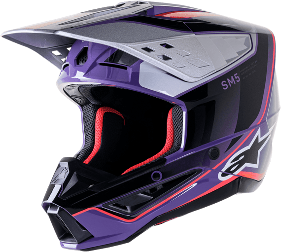 Alpinestars-S-M5-Sail-Motorcycle-Helmet-Violet/Black/Silver-main