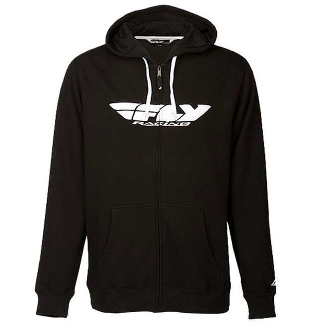 Fly Corporate Zip Up Hoody-Black