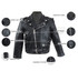 Vance VK515 Children's Kids Boys Girls Black Leather Biker Motorcycle Jacket - Infographics