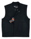 SOA Style Black Denim Club Vest-detail