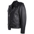 High Mileage Men's Eagle Embossed Live To Ride - Ride To Live Classic Black Leather Motorcycle Biker Jacket