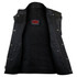 Vance VL912S Mens Black SOA Club Style Leather Motorcycle Vest With Side Laces -Open View