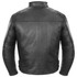 Joe Rocket Sprint TT Mens Leather Motorcycle Jacket - Black Back View