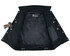 Mens Black Jean Style Denim Motorcycle Vest - Open