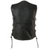 Z1R Women's Gaucha Leather Vest - Back View