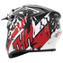 THH T710X Renegade Helmet - Red/White Rear View