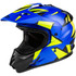 GMax GM-11S Ripcord Adventure Snow Helmet-Blue/Hi-viz-Non-Shield-View