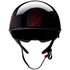 Z1R Vagrant Red Catrina Half Helmet - front View