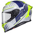 Scorpion EXO-R1 Air Juice Helmet-White/Blue-Side-View