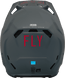 Fly-Racing-Formula-CC-Centrum-Motorcycle-Helmet-Matte-Black-Grey-back-view