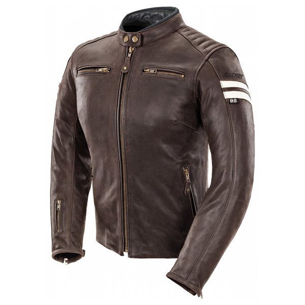 Joe Rocket Classic 92 Brown Leather Motorcycle Jacket - 1326-2303