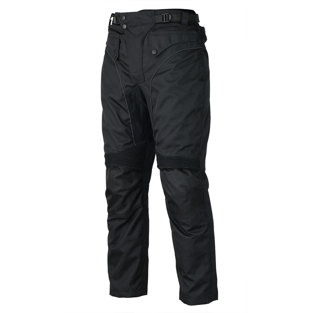 Motorcycle Waterproof Riding Pants Black/Gray with Removable CE Armor PT1