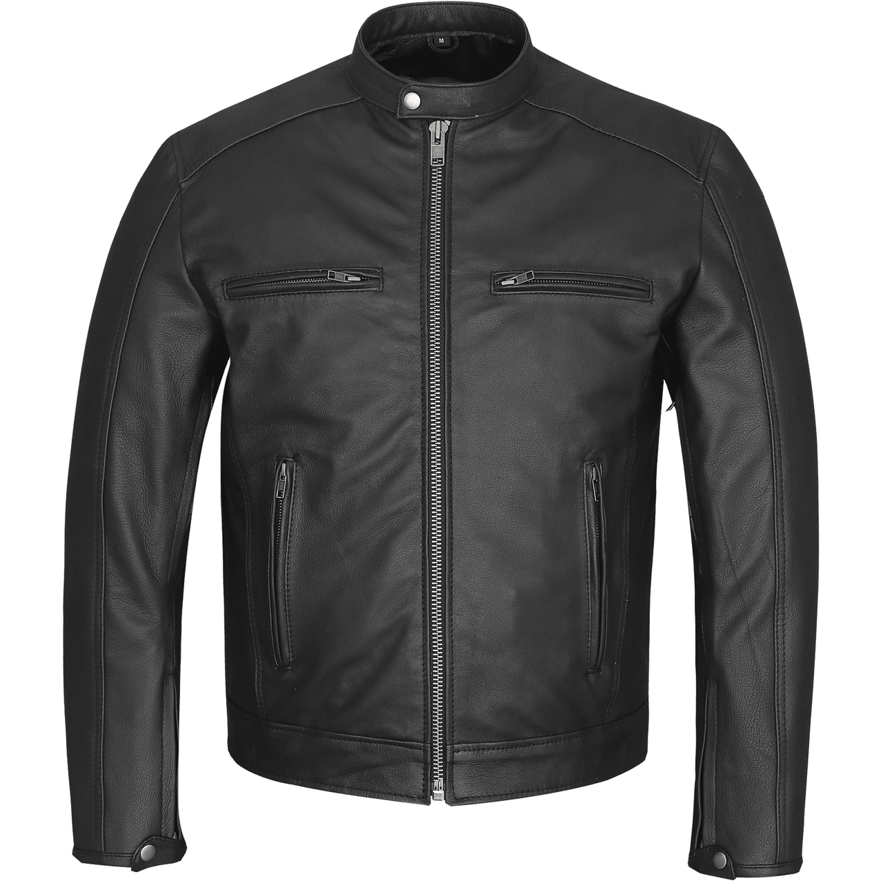 LEATHER'S RIDER JACKET WITH BELT biker