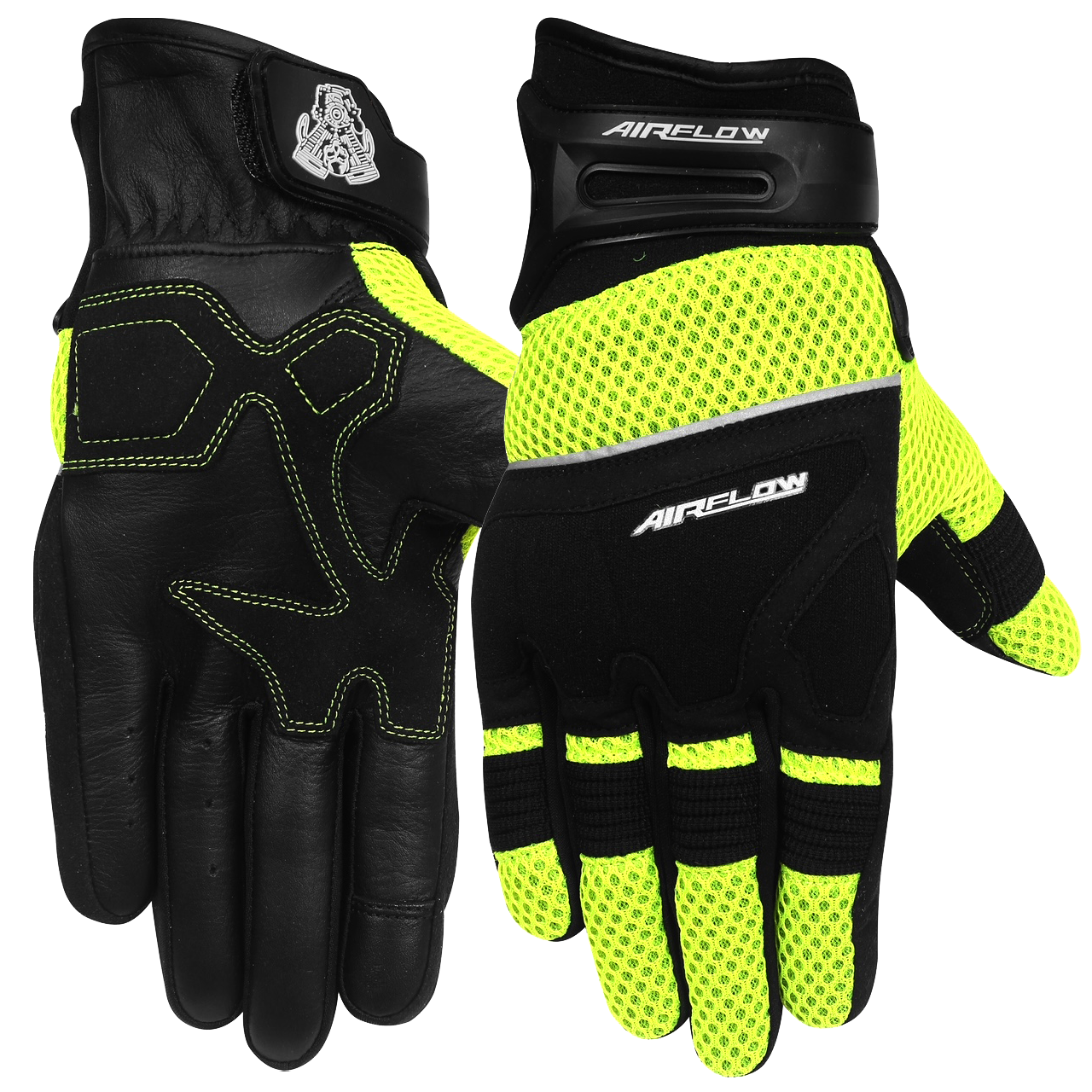 Vance Unisex AirFlow II Mesh / Textile Motorcycle Gloves