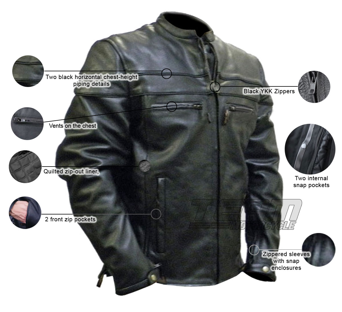 leather motorcycle clothing