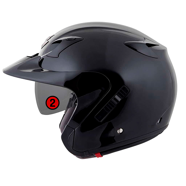 scorpion helmet Sunvisor with 3 position settings