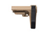 SB TACTICAL SBA3 BRACE WITHOUT BUFFER TUBE - TAN
