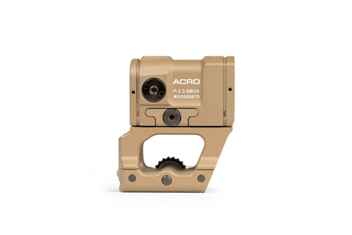 AIMPOINT ACRO P-2 RED DOT SIGHT 3.5 MOA - FDE WITH FDE SCALARWORKS MOUNT