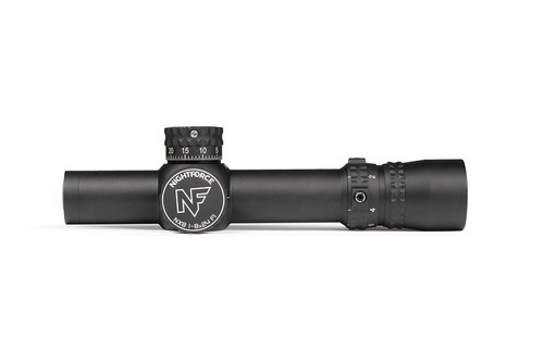 NIGHTFORCE NX8 1-8X24MM F1 - ZEROSTOP - .5 MOA CAPPED WINDAGE PTL FC-MOA C600