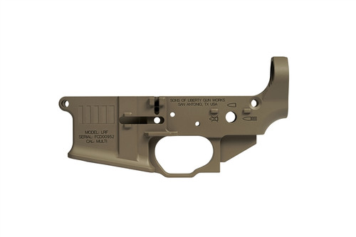 SONS OF LIBERTY GUN WORKS X FORWARD CONTROLS DESIGN LRF STRIPPED LOWER - MAGPUL OD GREEN