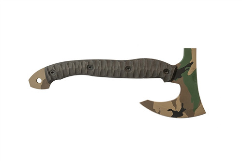 HALF FACE BLADES VIKING OPERATOR  - M81 CAMO CERAKOTE - BLACK DUNES CARBON FIBER GRIPS