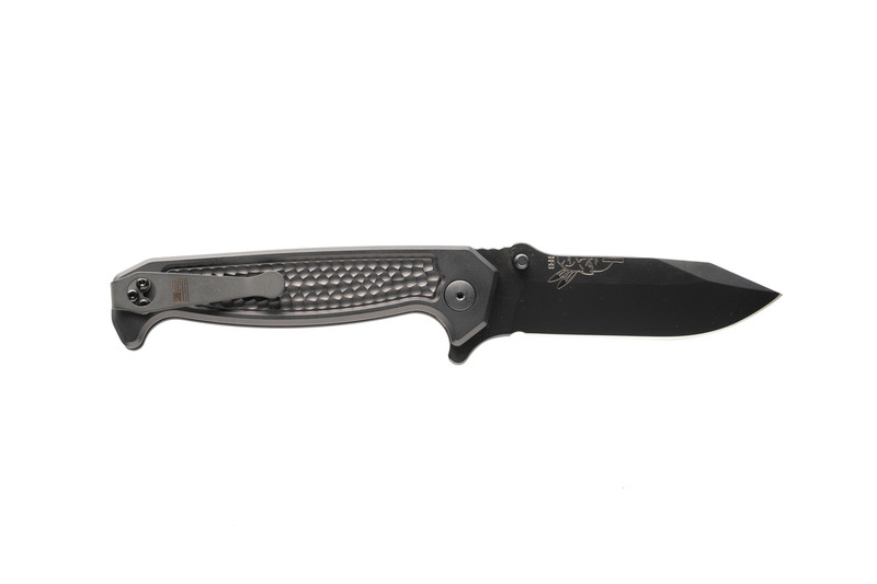 HALF FACE BLADES DISASTER FOLDER - BLACK ANO DIMPLED