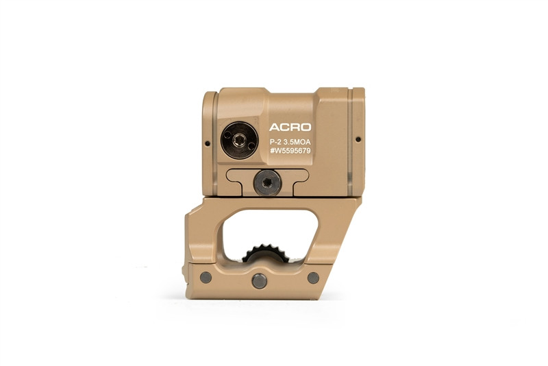 AIMPOINT ACRO P-2 RED DOT SIGHT 3.5 MOA - FDE WITH FDE SCALARWORKS MOUNT