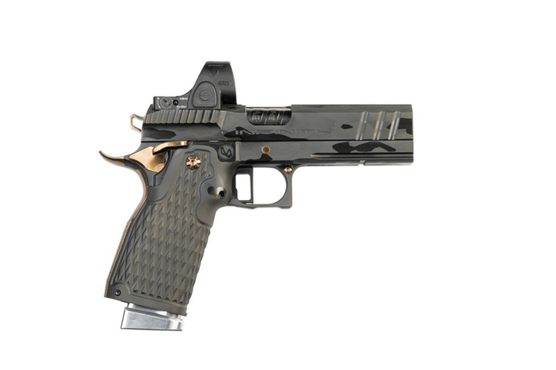 INFINITY FIREARMS ELEVATED AIR PISTOL WITH TRIJICON SRO