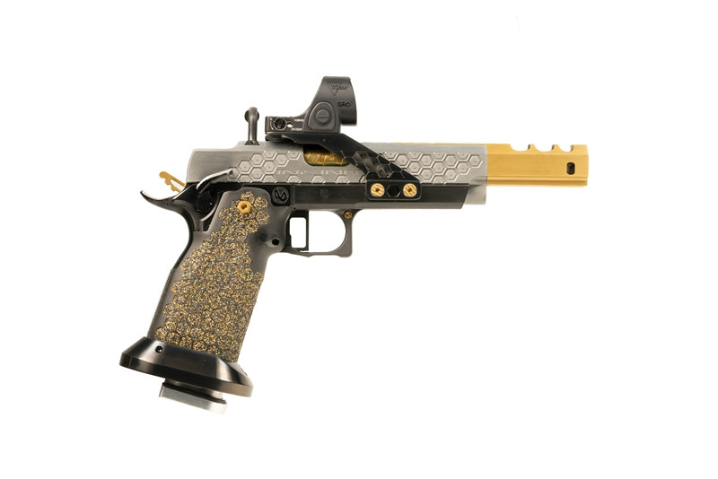 INFINITY FIREARMS IMM OPEN DRIP 38 SUPER WITH TRIJICON SRO