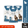 Woolly Eco Rice Husk Cat Litter x3 Bundle