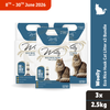 Woolly Eco Rice Husk Cat Litter x3 Bundle