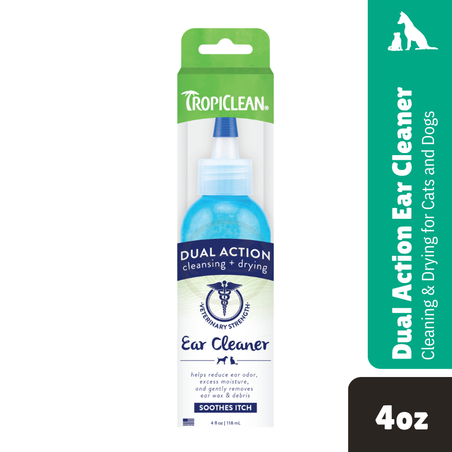 Tropiclean Dual Action Ear Cleaner 4oz(118ml)