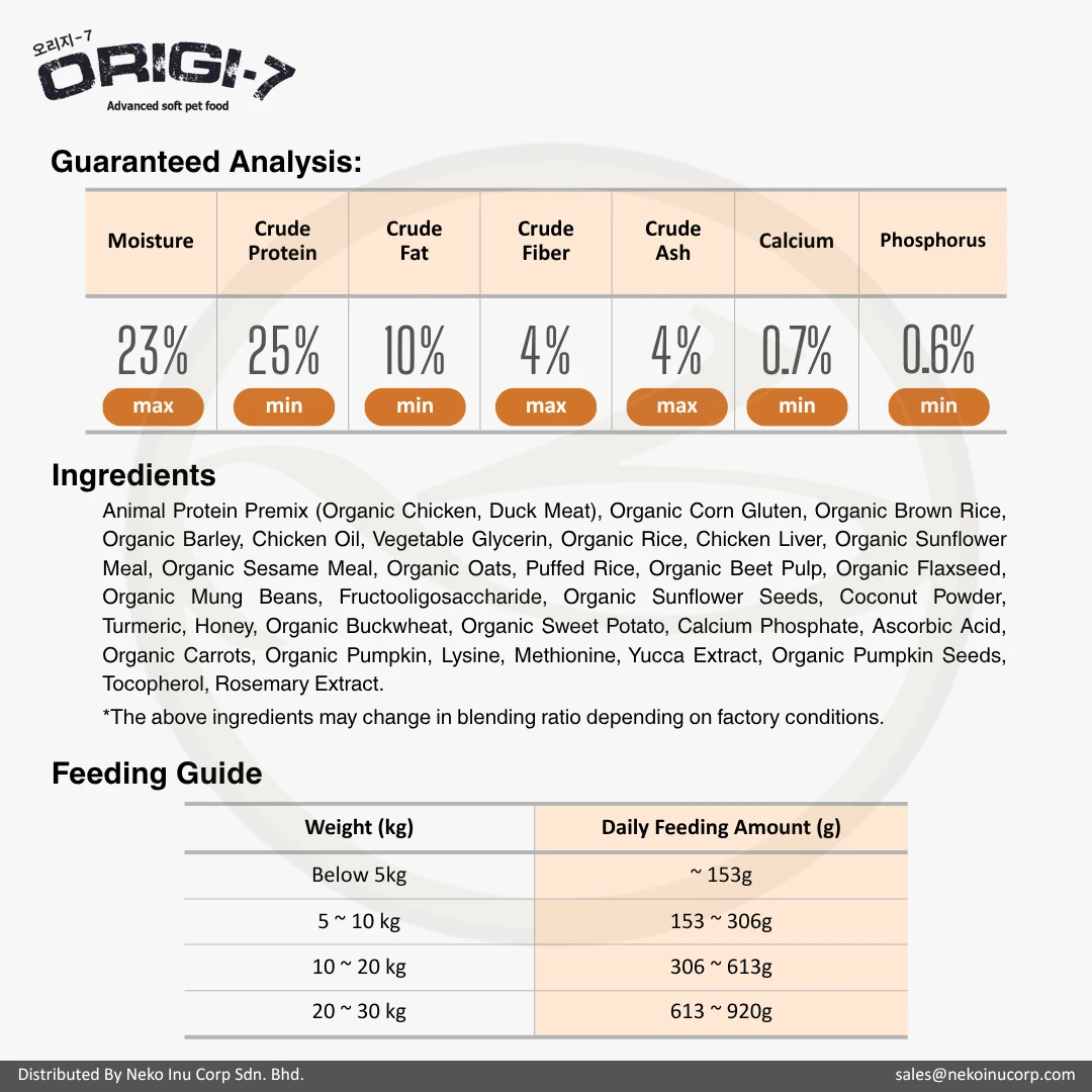 Origi-7 All Life Stage Duck 2kg