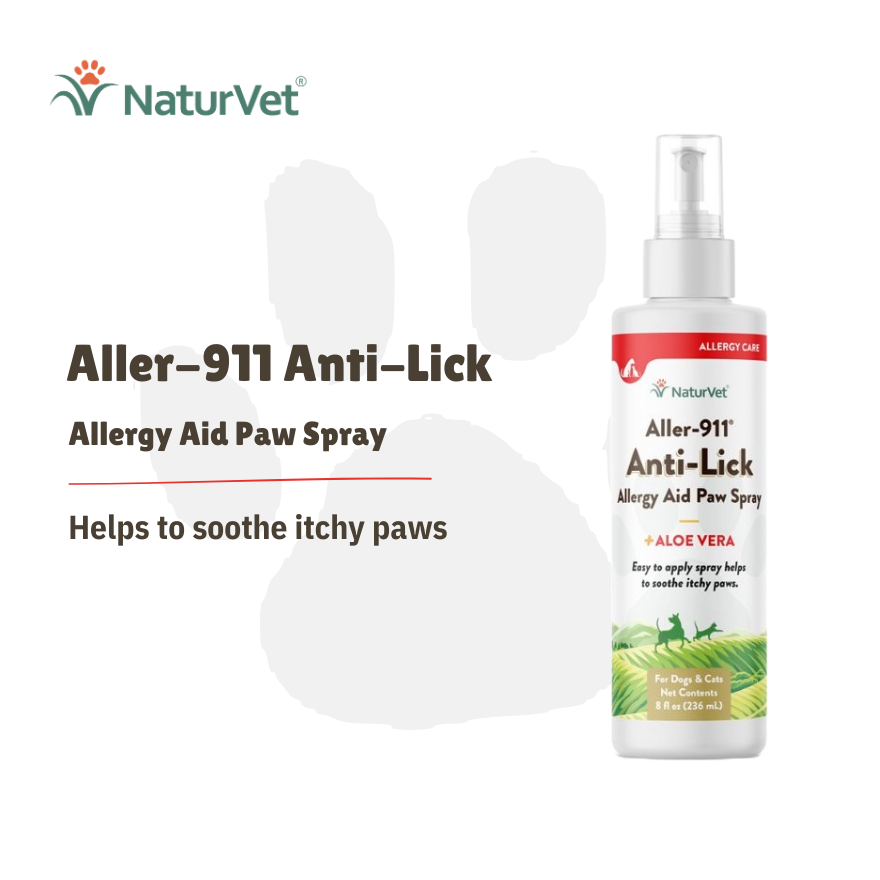 NaturVet Aller-911 Anti-Lick Paw Spray