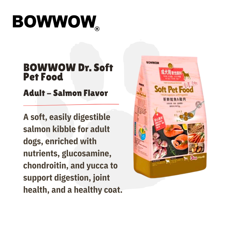 BowWow Dr. Soft Salmon Adult 3kg