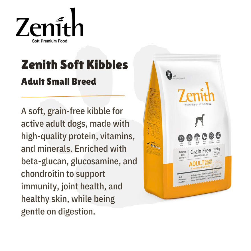 BUNDLE DEAL! Zenith Soft Kibble Adult Small Breed 1.2kg x2 (EXP: APR 2026)