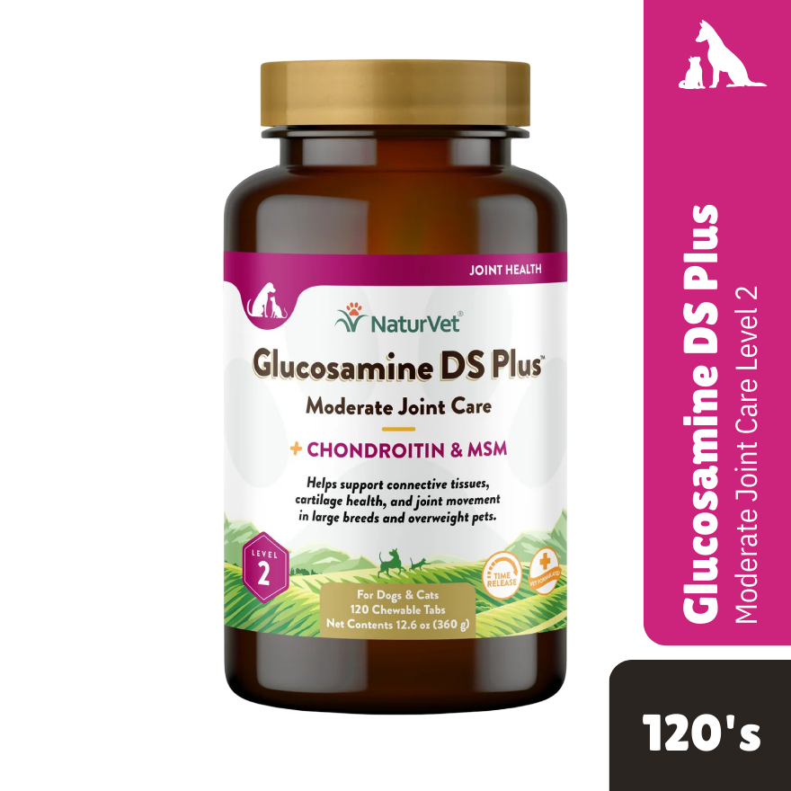 NatureVet Glucosamine DS Double Strength w/ MSM 120 Tablets 6.3oz (360g)