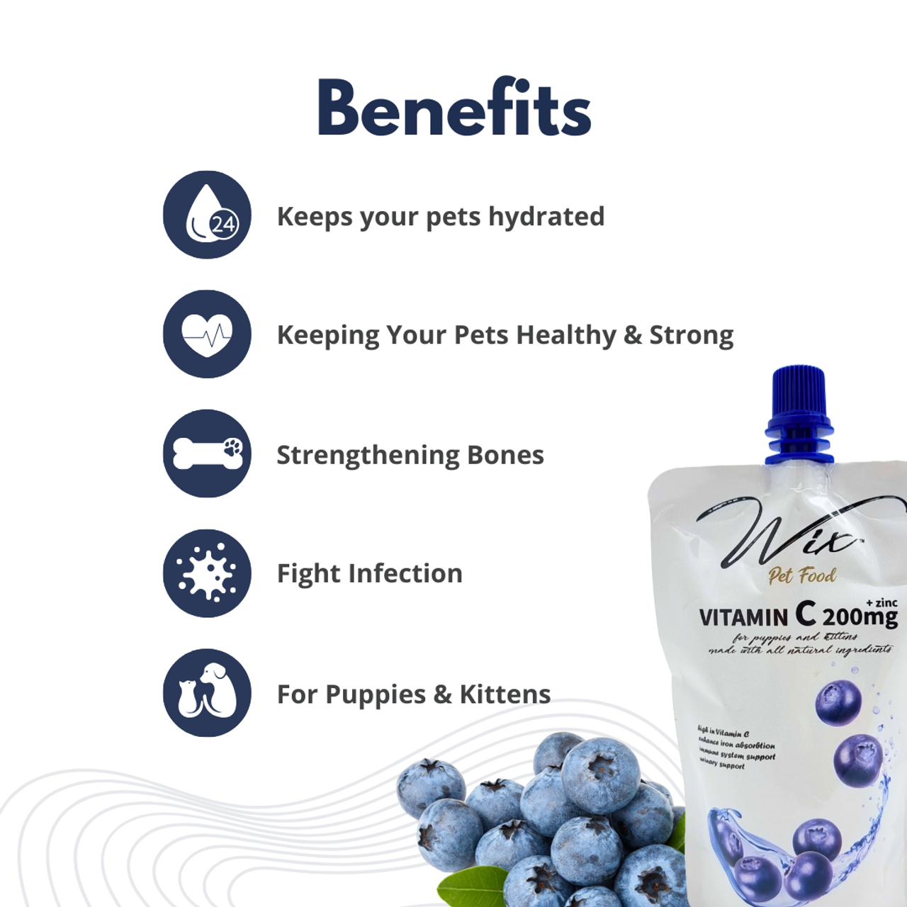 Wix Blueberry Vitamin C (Cat & Dog) 150ml