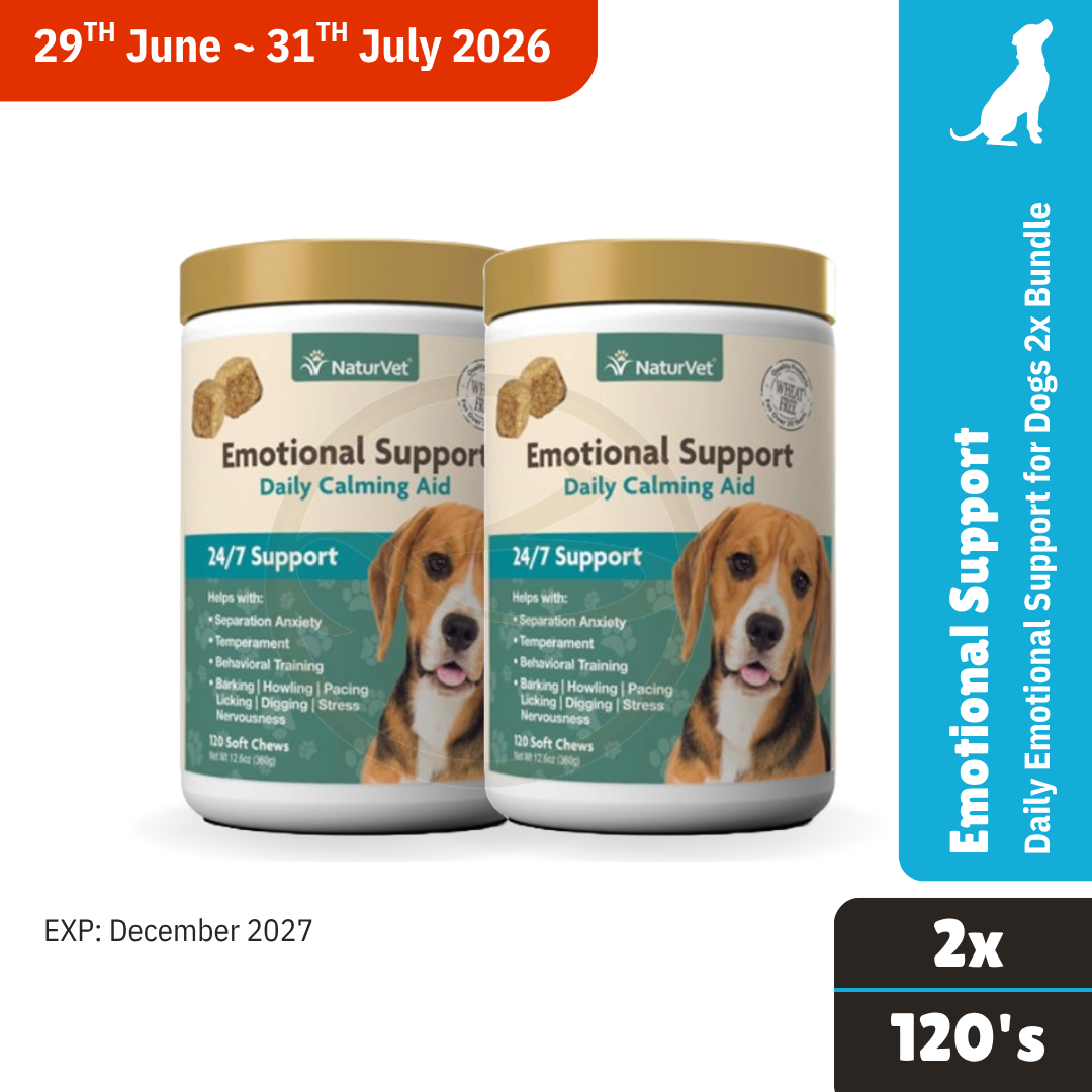 NV Emotional Support Dog Calming Aid 120's 2x Bundle (EXP: December 2027)