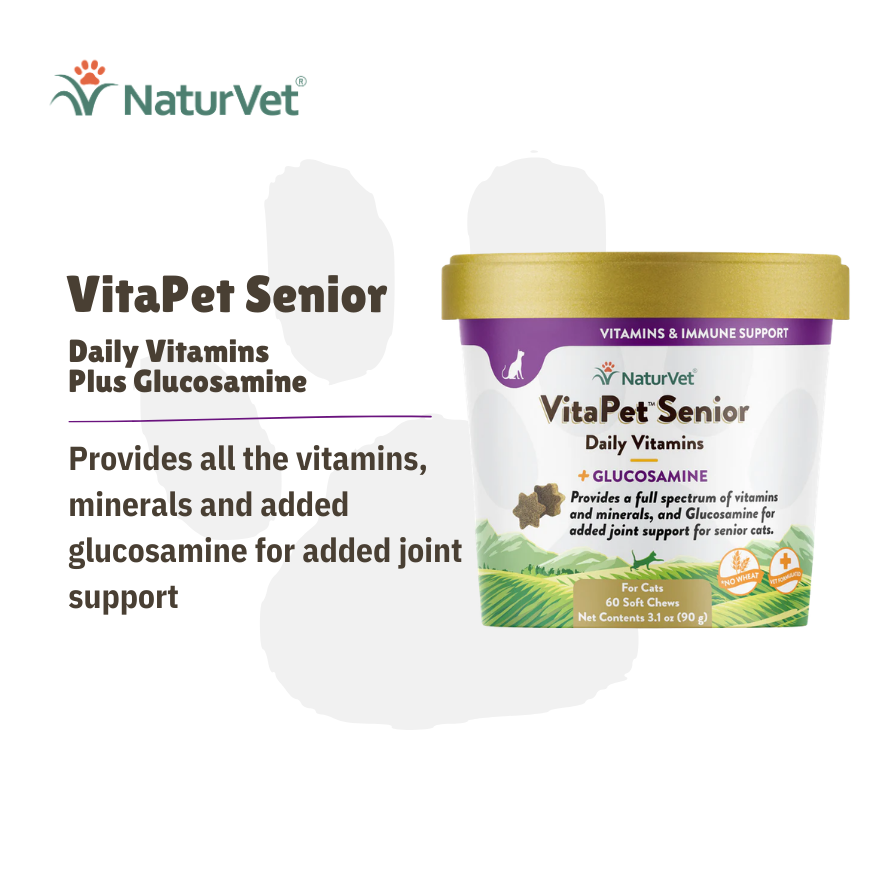 NV VitaPet Senior Daily Vitamins Cat Soft Chews 60's