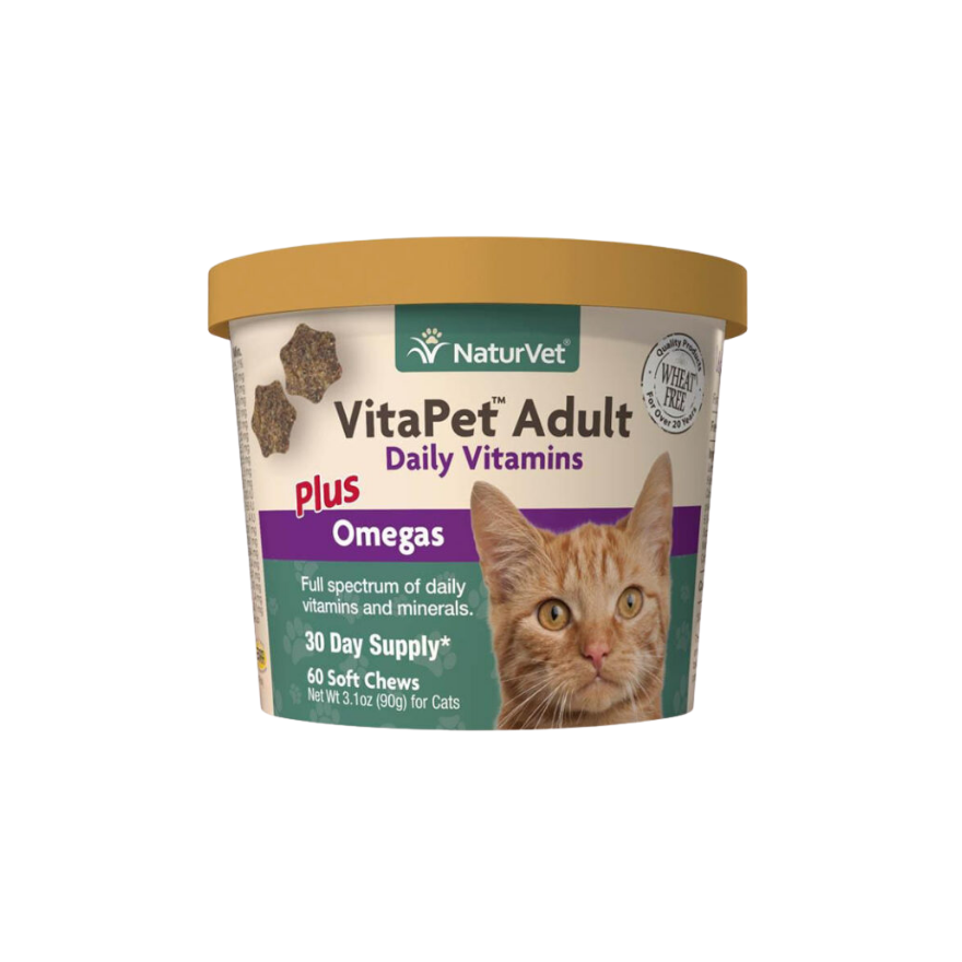 NV VitaPet Adult Plus Omegas Cat Soft Chew 60's