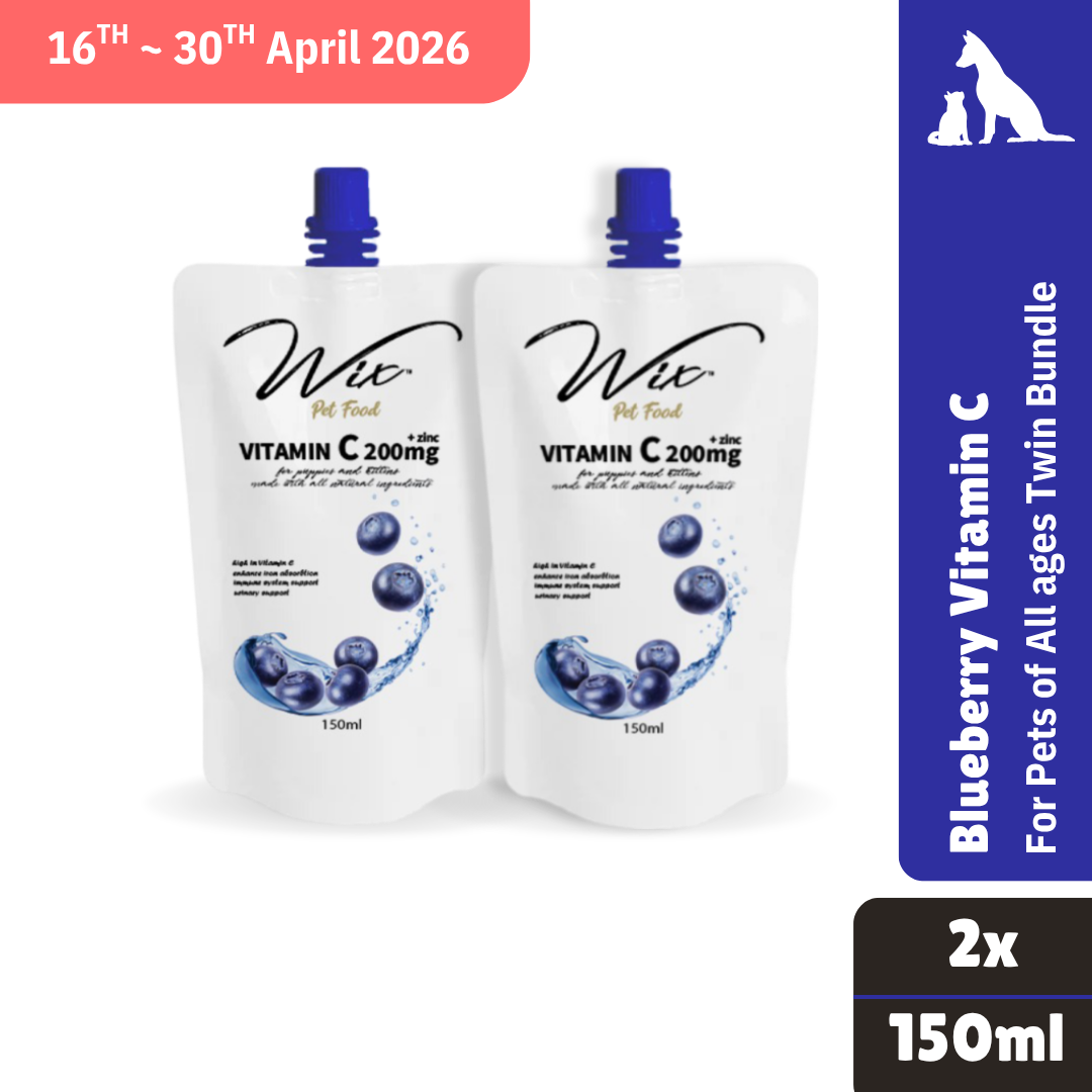 Wix Blueberry Vitamin C (Cat & Dog) 150ml x2 Bundle