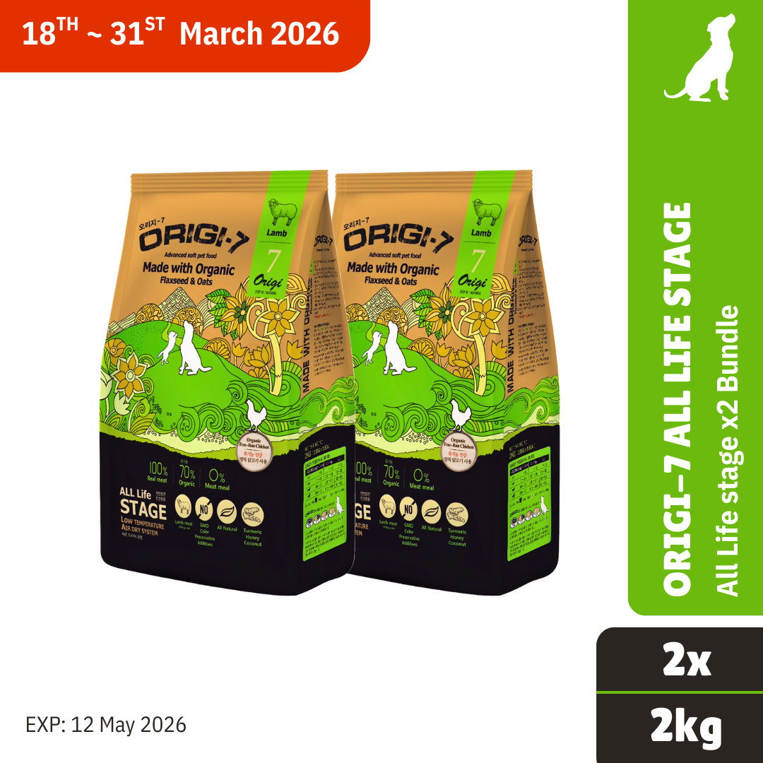 BUNDLE DEAL! Origi-7 All Life Stage Lamb 2kg x2 (EXP: 12 MAY 2026)